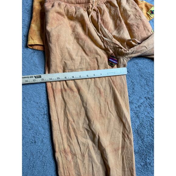 Kathmandu Trading Nepal Boho Joggers Hoodie Set Sleeveless Shirt Pants S/M - Picture 9 of 12